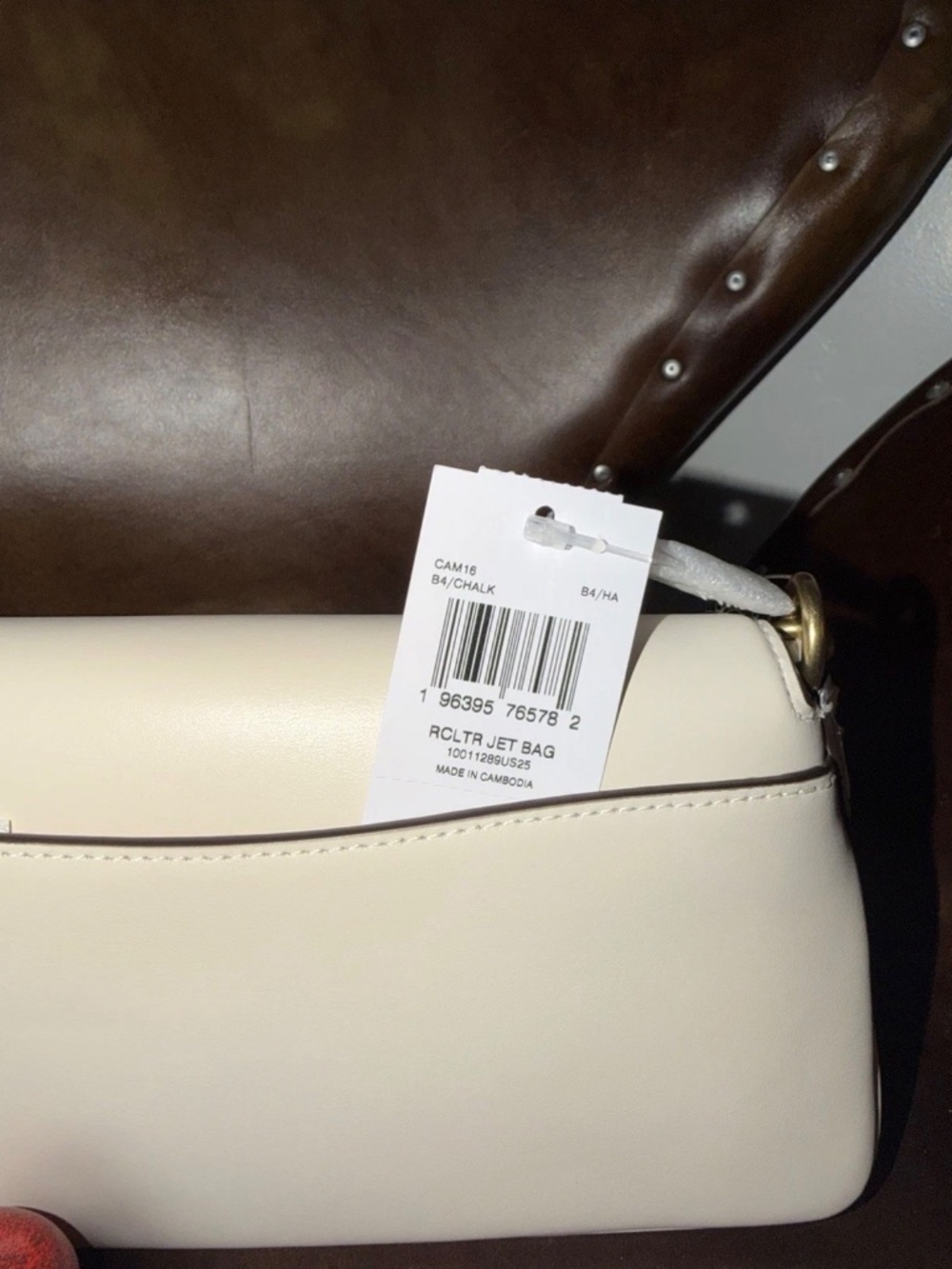 Coach Jet Bag Chalk White CAM16 NWT - Picture 7 of 7